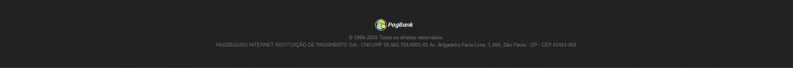 Rodapé PagBank